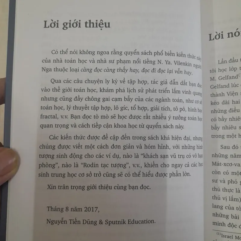 Toán học qua các câu chuyện về tập hợp. Dịch giả GS Nguyễn Tiến Dũng  590150