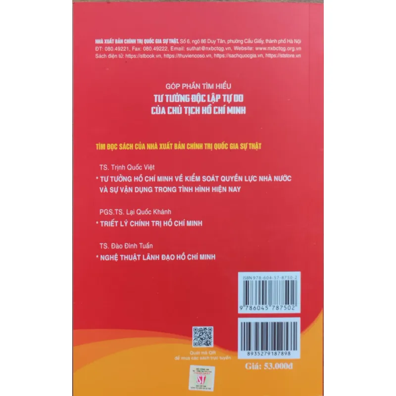 Góp phần tìm hiểu tư tưởng độc lập tự do của Chủ tịch Hồ Chí Minh 1046184