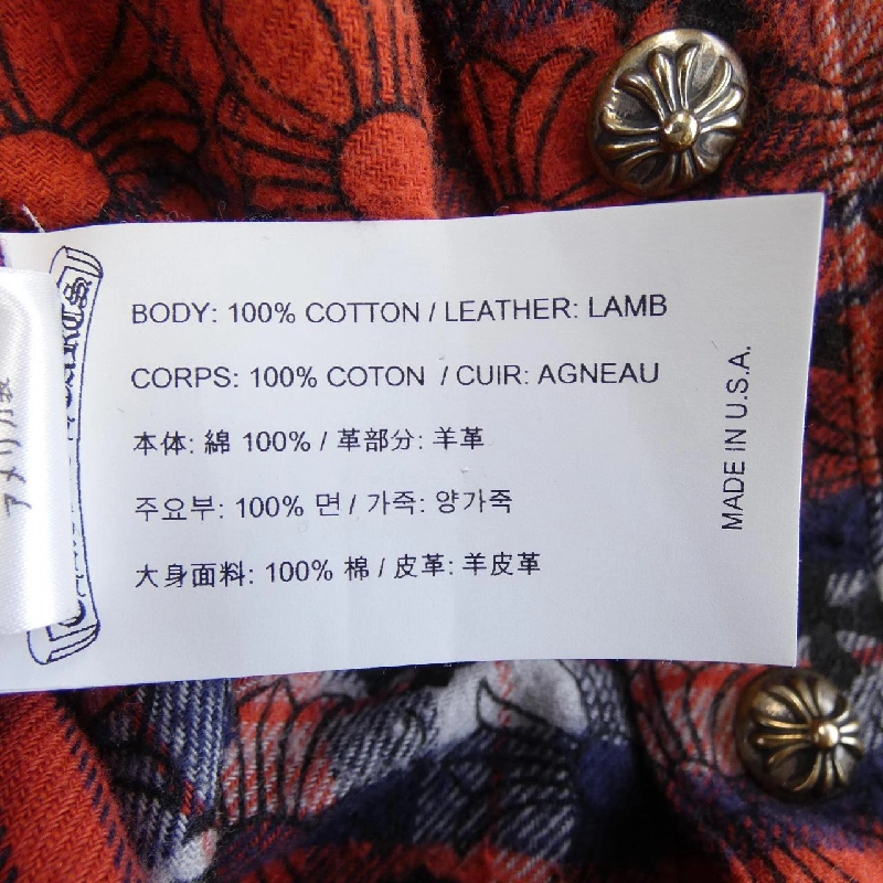 Áo sơ mi kẻ sọc Loose Ends CHROME HEARTS 2211-304-4876 - Hàng hiệu Authentic 897615