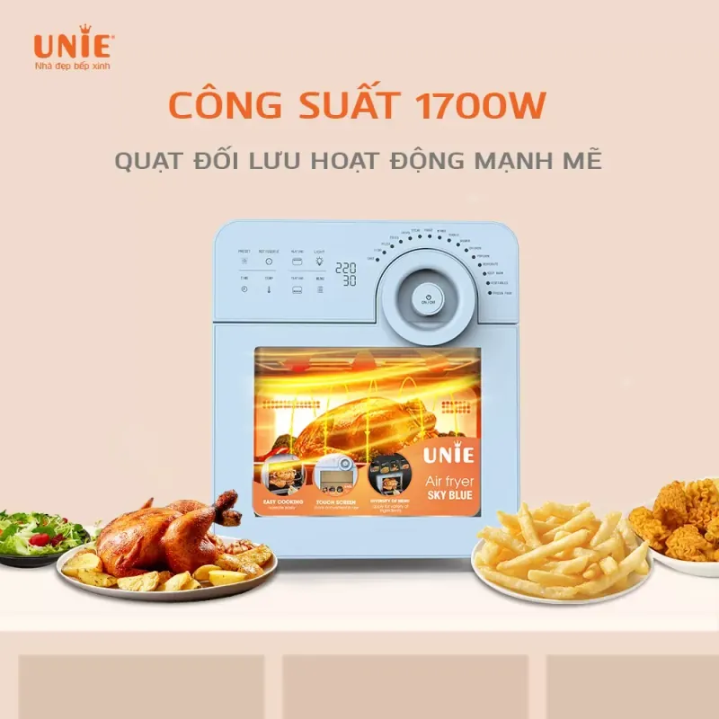 Nồi chiên không dầu UNIE SKY BLUE dung tích 14,5L 960283