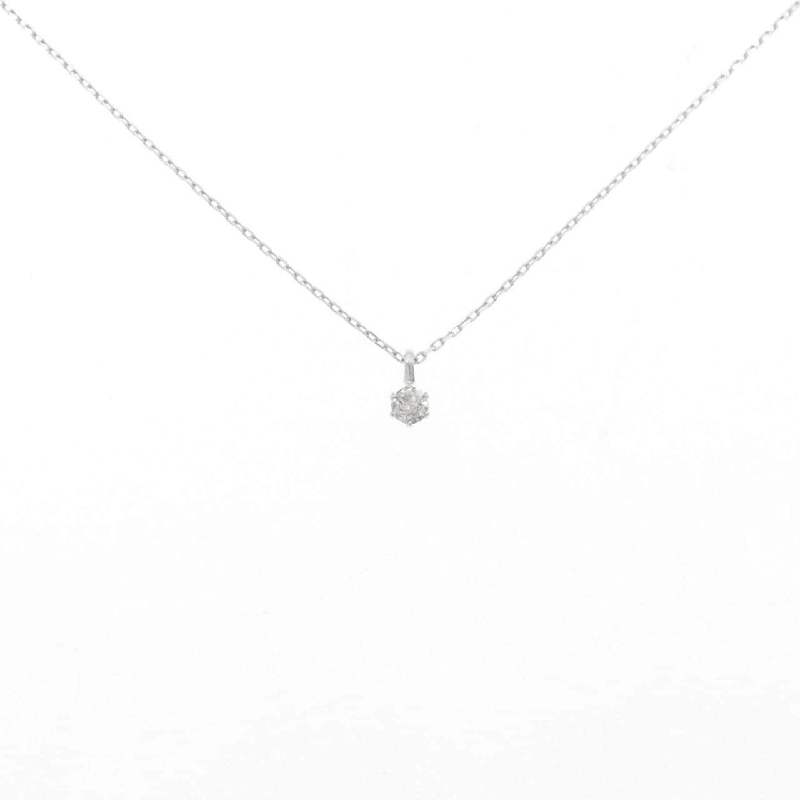 K18WG Solitaire Dây chuyền kim cương 0.10CT - Hàng hiệu Chính hãng 862189