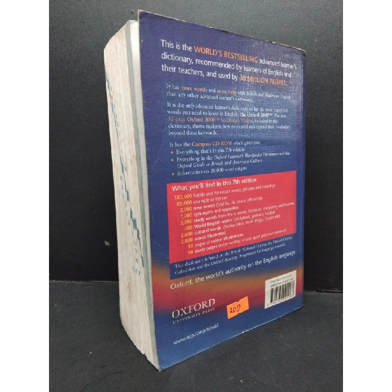 Oxford advanced learner's dictionary mới 80% bẩn bìa, ố nhẹ HCM2410 Oxford HỌC NGOẠI NGỮ 307754