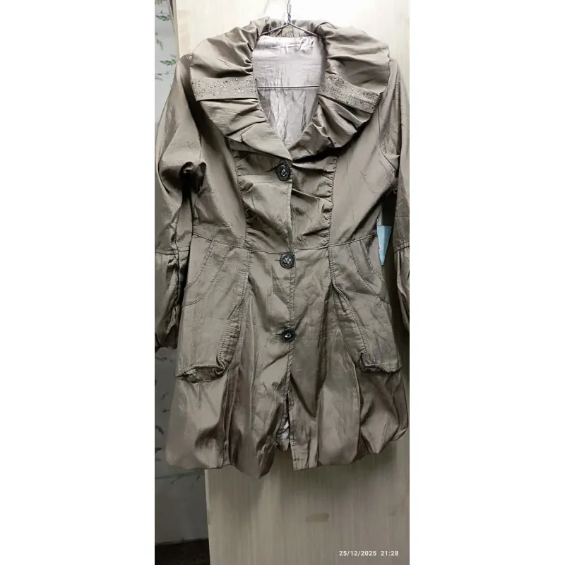 Măng tô chất gió may 2lớp size M eo 68-72cm cao 1m56 mặc đẹp  758148