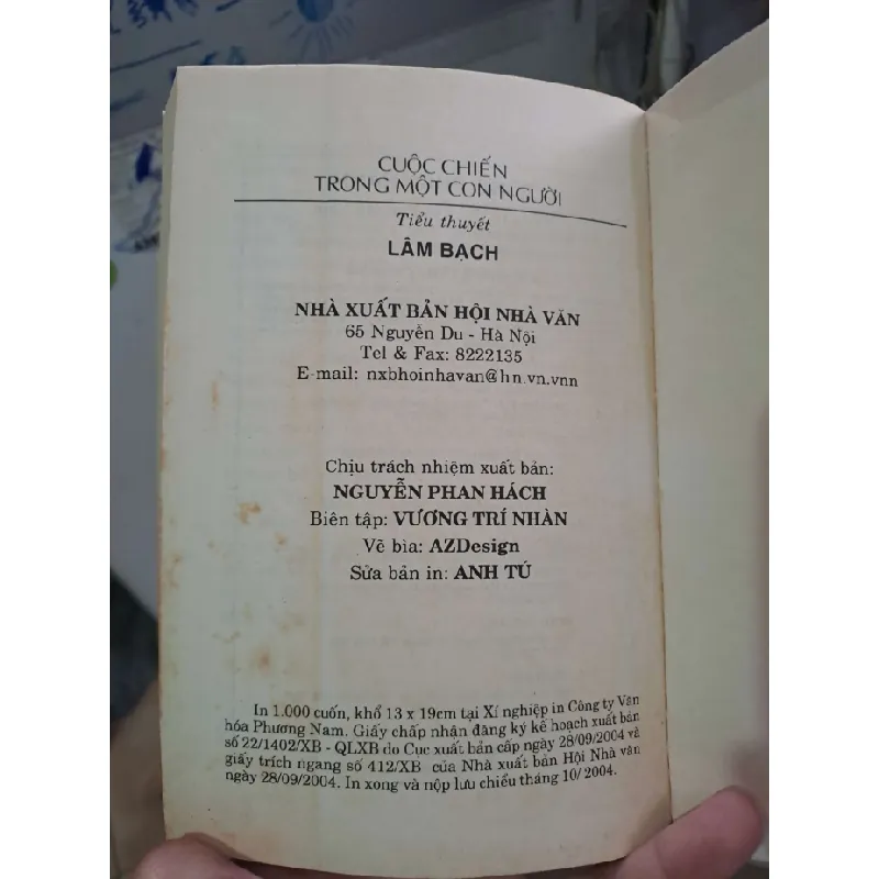 Cuộc chiến trong một con người - Lâm Bạch VĂN HỌC HCM0910 588407