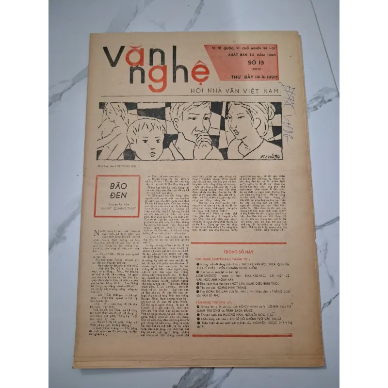 Báo Văn Nghệ số 15 (1579) - Khuất Quang Thụy - Truyện ký 960102