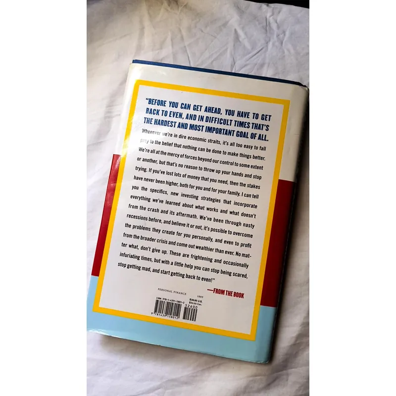 James J. Cramer -
Jim Cramer's Getting Back to Even (hardcover) 732809