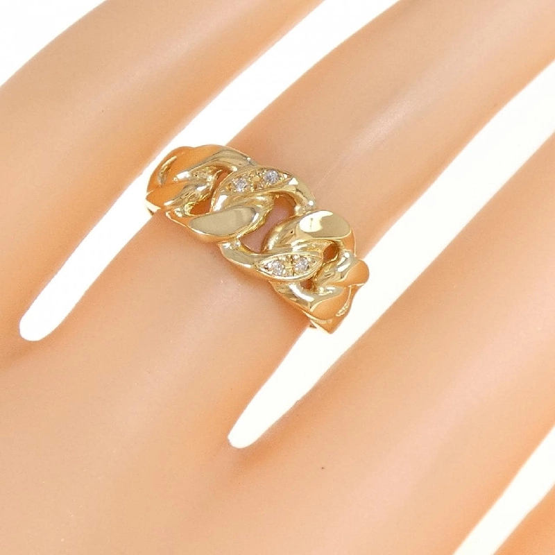 Nhẫn kim cương K18YG 0.02CT 669875