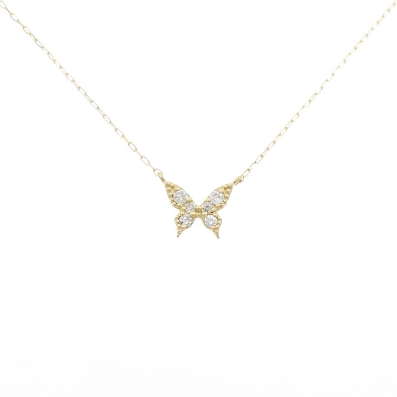 Dây chuyền kim cương bướm K18YG 0.05CT - Hàng hiệu chính hãng 867006