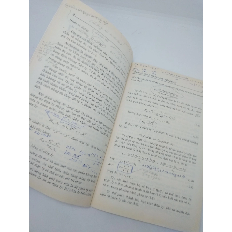 Hóa lý tập 3 điện hóa học năm 2012 mới 70% ố vàng có viết nhiều HPB.HCM2410 33024