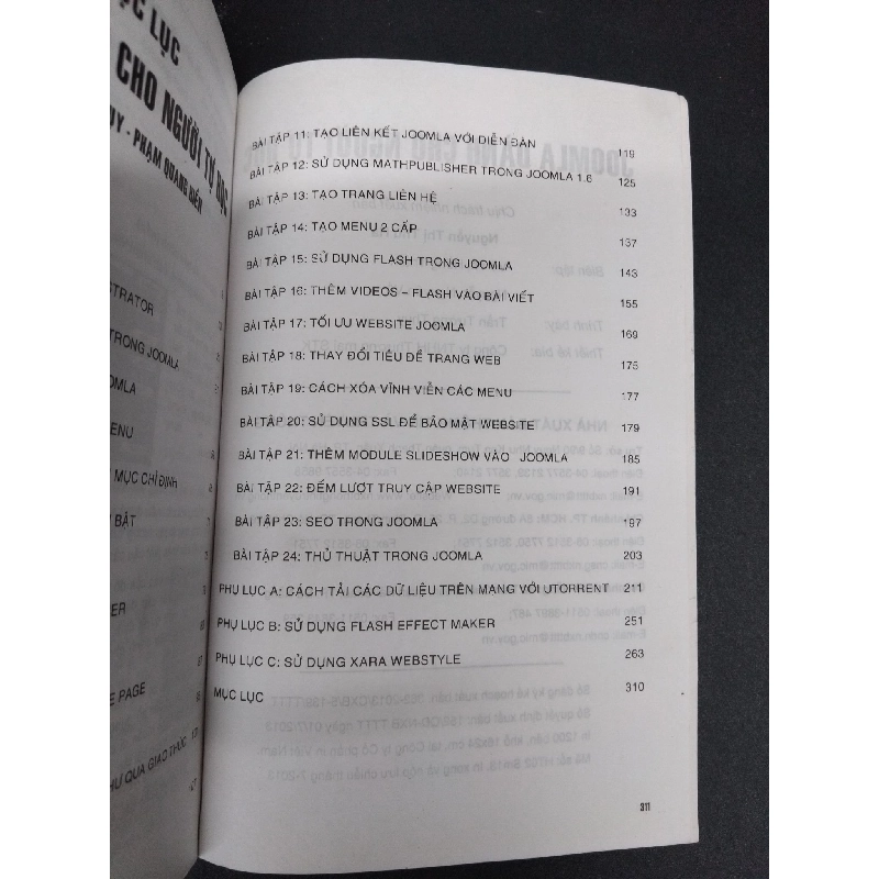 Joomla Dành cho Người tự học mới 90% HCM2606 Trần Tường Thụy GIÁO TRÌNH, CHUYÊN MÔN 915867