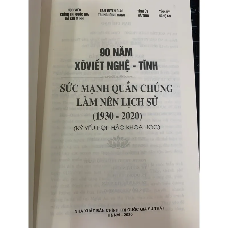 90 NĂM XÔVIẾT NGHỆ TĨNH SỨC MẠNH QUẦN CHÚNG LÀM NÊN LỊCH SỬ (1930 - 2020) 1022793