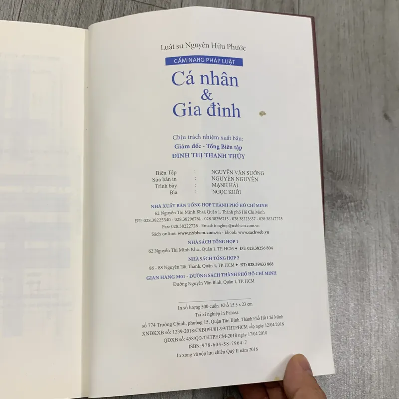 Cẩm nang pháp luật cá nhân và gia đình. 1b1 730524