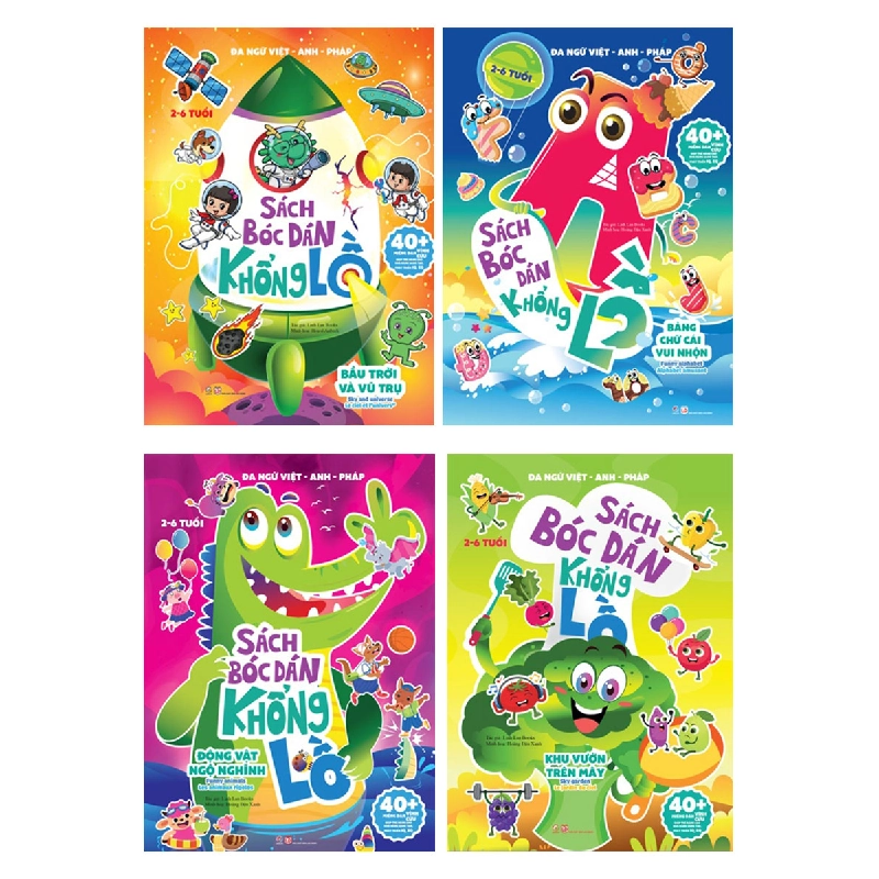 Sách bóc dán không lồ - Combo 4 tập - - LINHLANBOOKS - Sách Mẹ và bé Blogmeo040226 794792