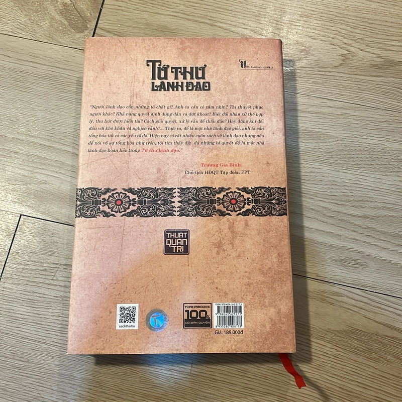 Tứ thư lãnh đạo - Thuật quản trị (bìa cứng) - Hoà Nhân 496638