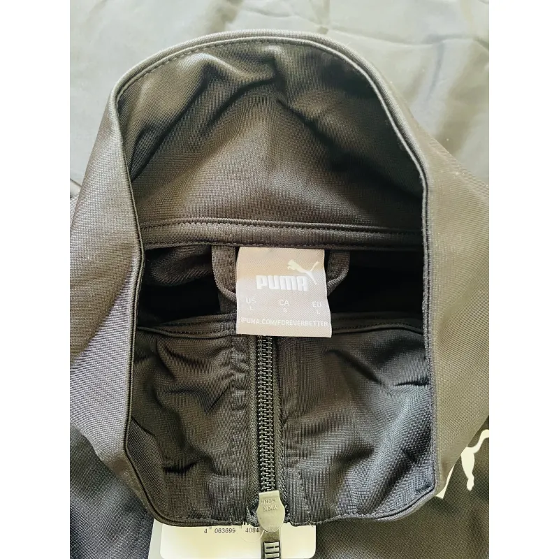 Trang phục thể thao Puma đen phối sọc dài tay quần jogger 790082