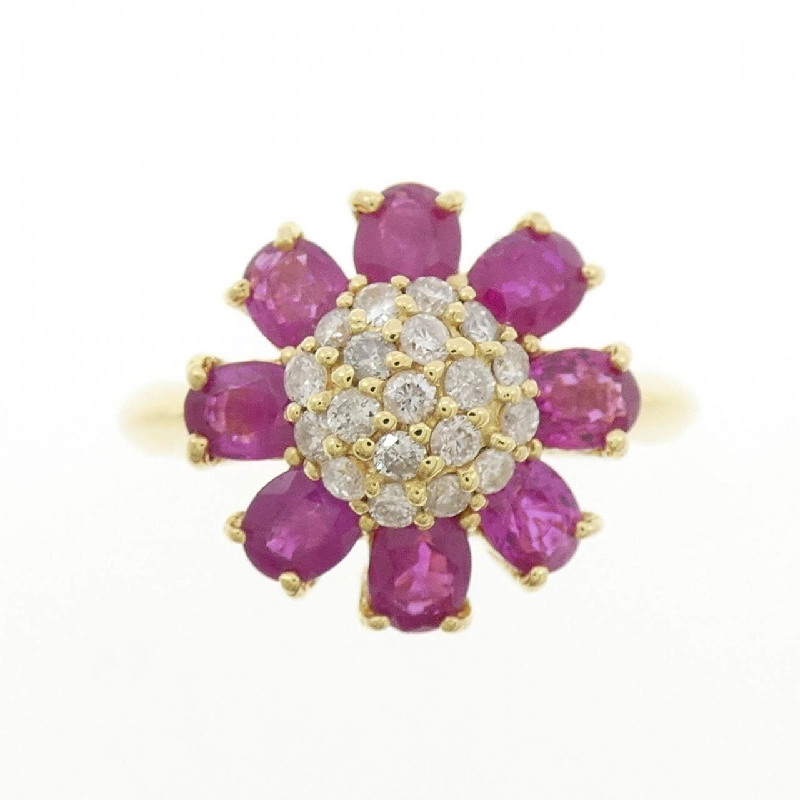 Nhẫn Ruby Hoa K18YG 2.12CT - Hàng hiệu Chính hãng 846474