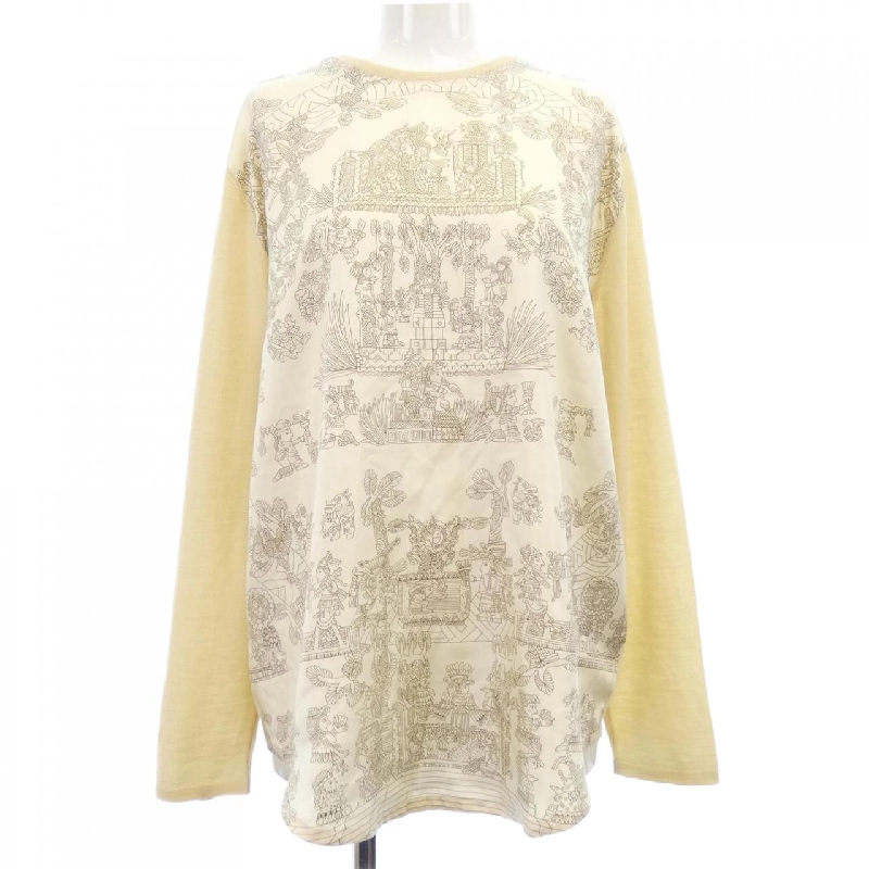 【Mã giảm giá】【Cổ điển】HERMES Áo len 635151