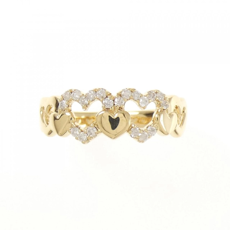 Nhẫn kim cương hình trái tim K18YG - Hàng hiệu Authentic 847573