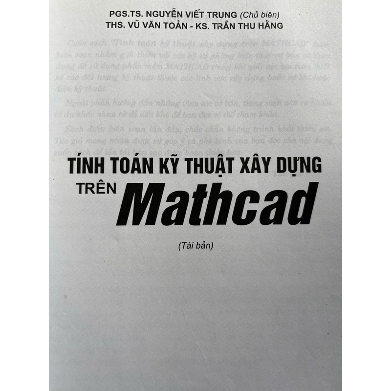 TÍNH TOÁN KỸ THUẬT XÂY DỰNG TRÊN MATHCAD 505214
