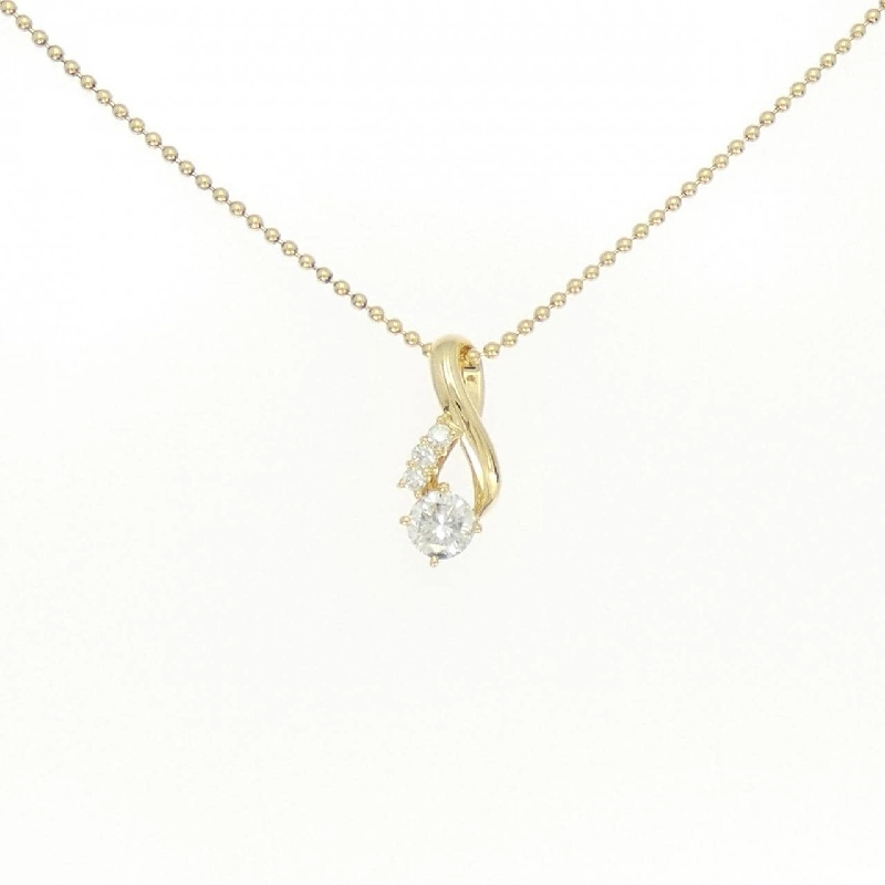 K18YG Dây chuyền kim cương 0.393CT - Hàng hiệu Chính hãng 848847