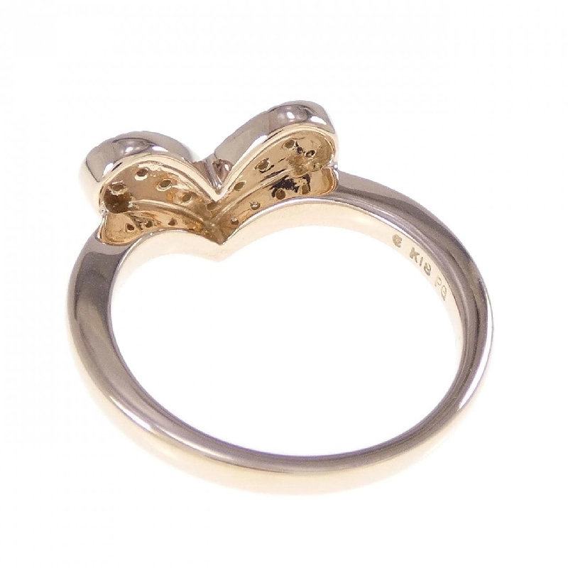 Nhẫn kim cương K18PG hình trái tim 0.16CT 670572