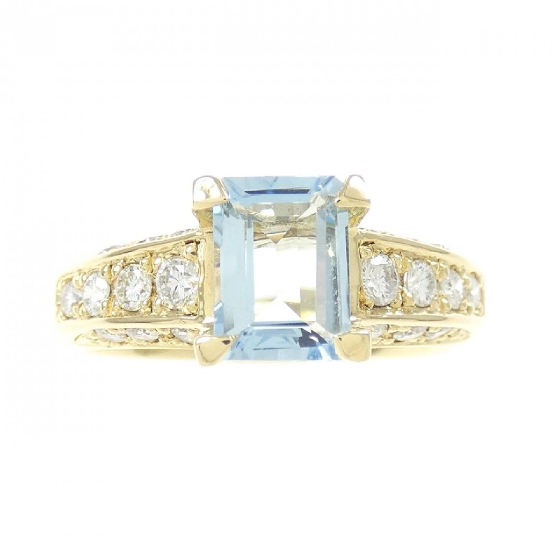 Nhẫn Aquamarine K18YG 0.80CT 672384