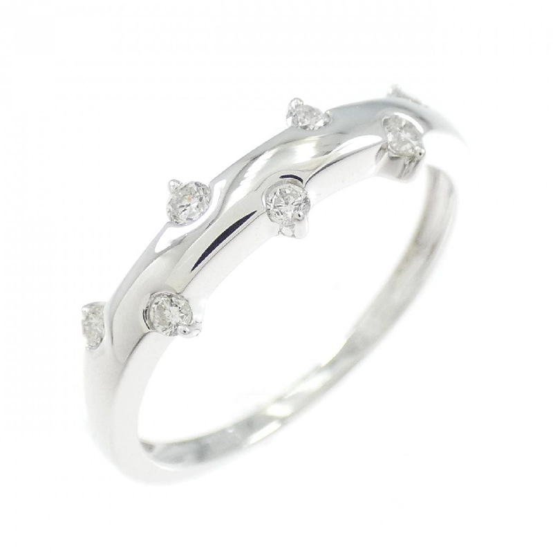 Nhẫn kim cương 750WG 0.12CT 667190