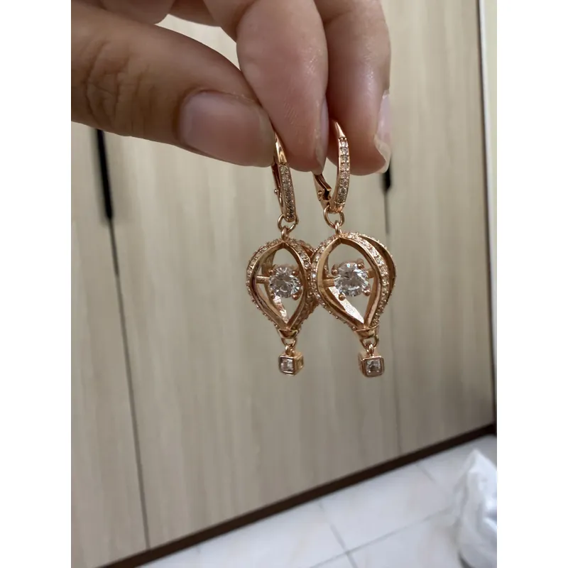 Bông tai khinh khí cầu màu titan mới 596352