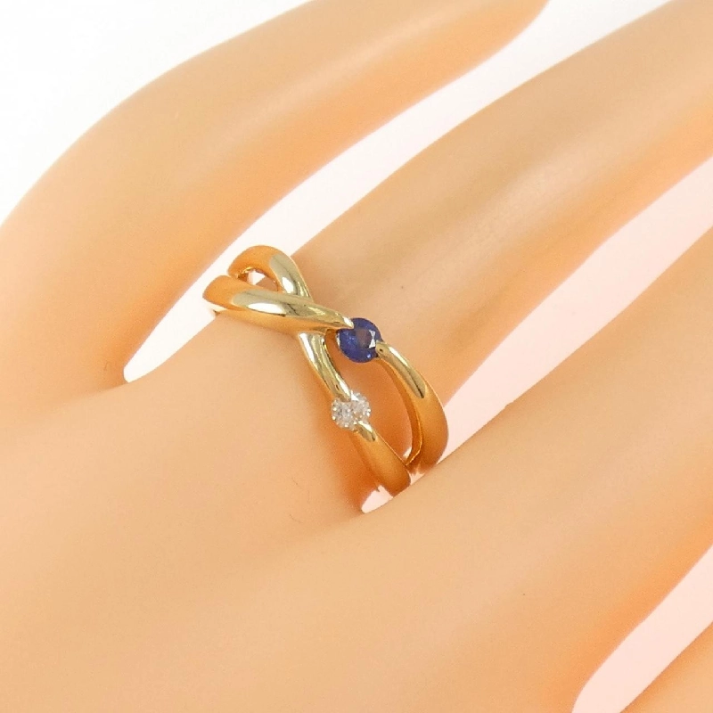 Nhẫn Sapphire K18YG - Hàng hiệu Chính hãng 853736