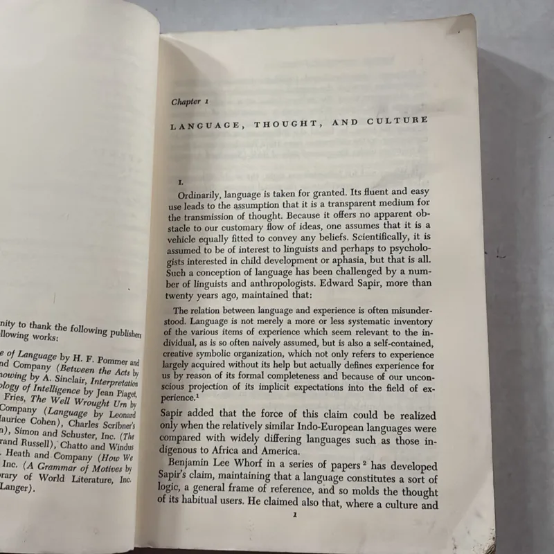 Language thought and Culture - paul henle 721059