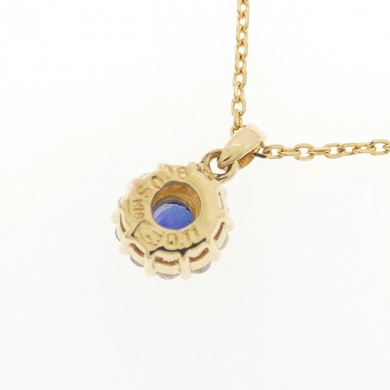 K18YG Sapphire Necklace 0.18CT - Hàng hiệu Authentic 863800