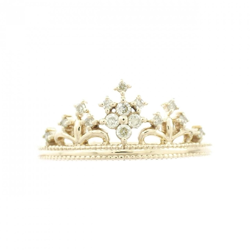 Nhẫn kim cương K10YG Tiara 0.10CT - Hàng hiệu Chính hãng 848669
