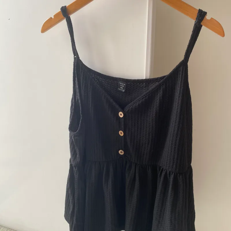 Áo hai dây dệt viền bèo Shein bigsize 4XL 756604