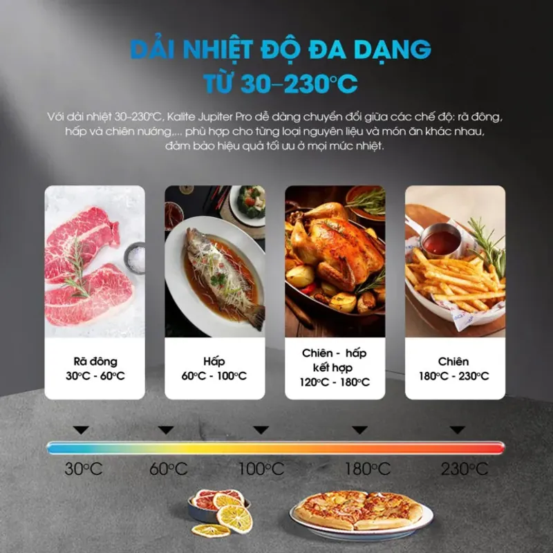 ⚡ Nồi chiên hơi nước Kalite Jupiter Pro – Nhanh hơn, ngon hơn, ít dầu mỡ 787957