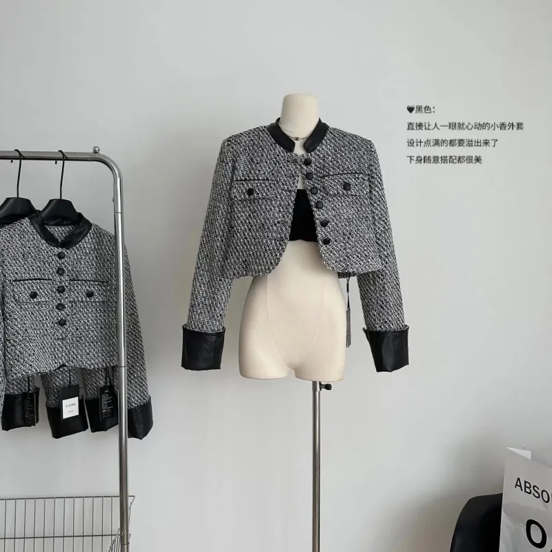 Áo dạ phối cúc da size M 1026157