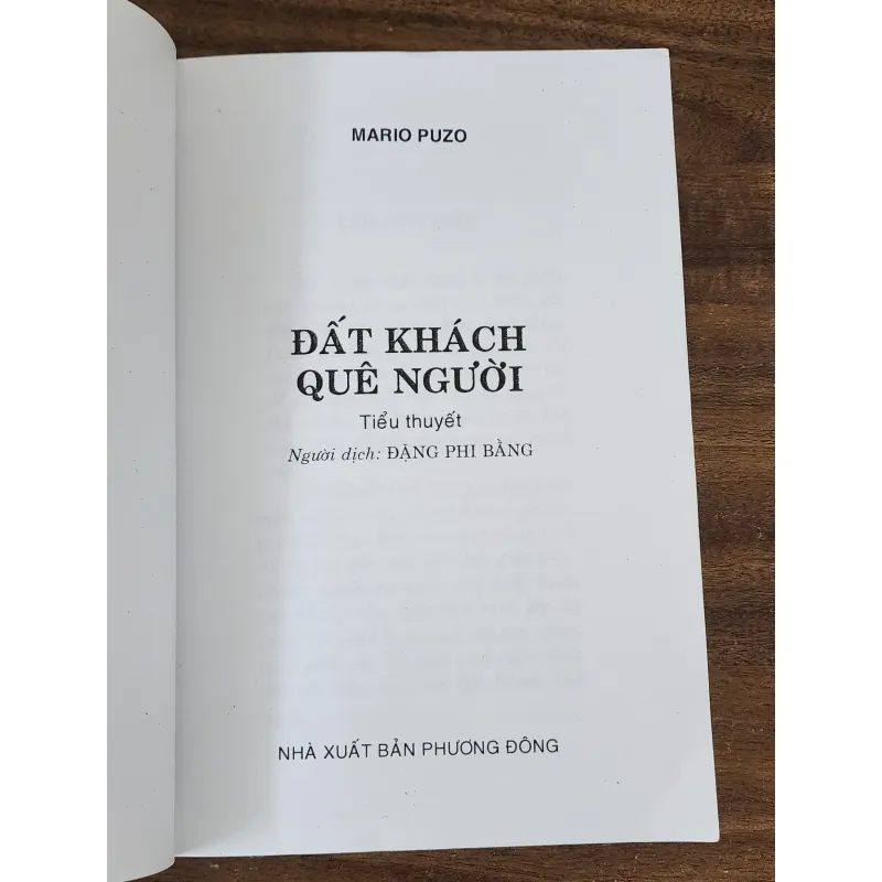 Tiểu thuyết ĐẤT KHÁCH QUÊ NGƯỜI - Mario Puzo (dịch giả: Đặng Phi Bằng) 751655