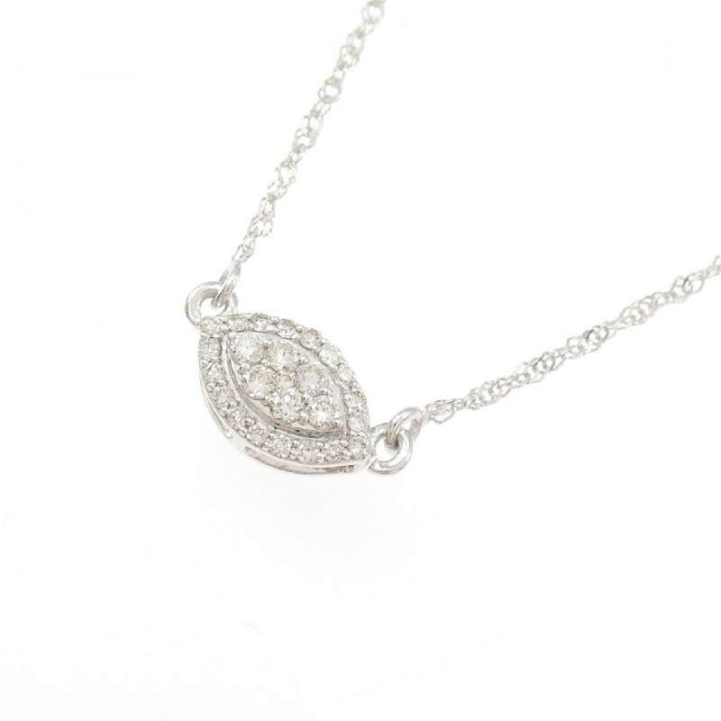 Dây chuyền kim cương 750WG 0.16CT - Hàng hiệu Chính hãng 858100