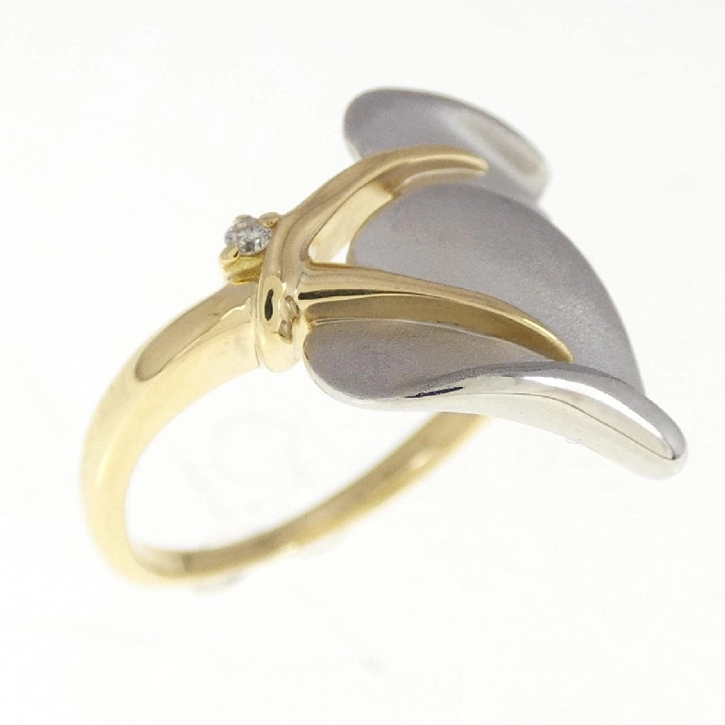 Nhẫn kim cương K18YG/PT900 0.01CT 670908