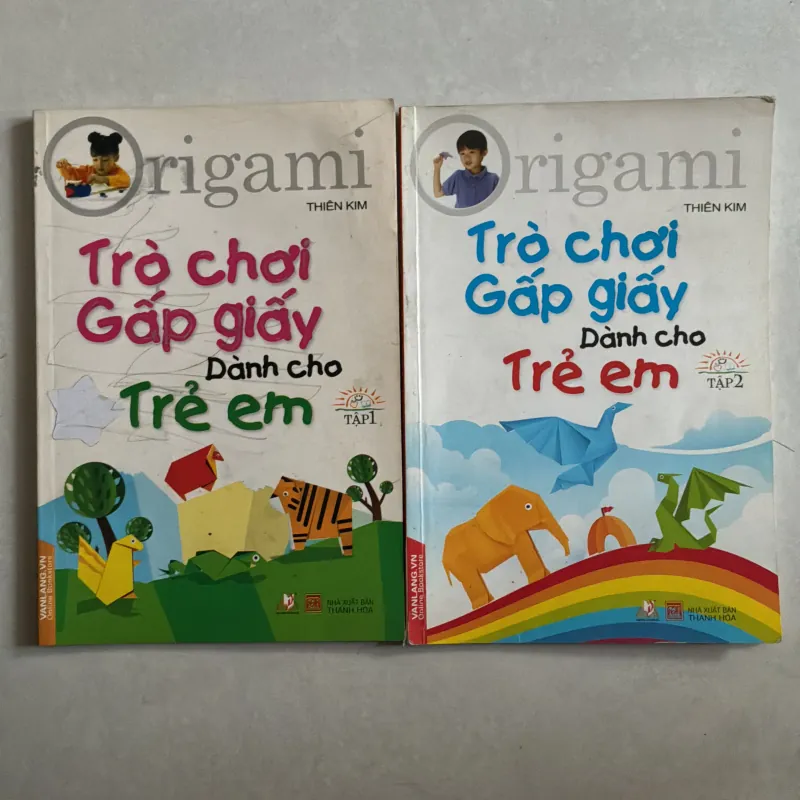 Origami Trò chơi gấp giấy cho trẻ em (2 tập) 789729