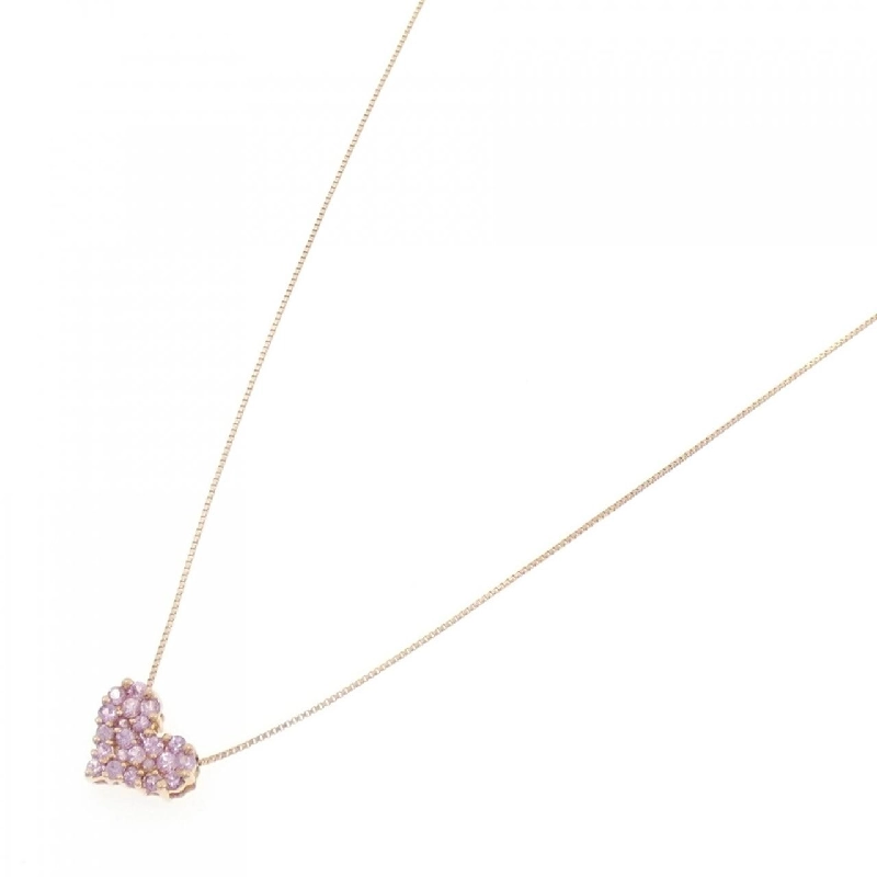 K18PG Dây chuyền hình trái tim Sapphire 0.50CT - Hàng hiệu Chính hãng 863332