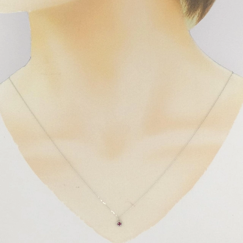 Dây chuyền ruby PT900 0.04CT - Hàng hiệu Chính hãng 859545