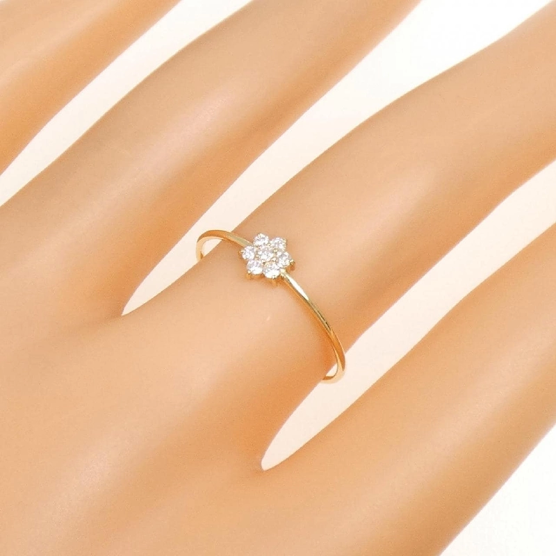 Nhẫn kim cương hoa K18YG 0.10CT - Hàng hiệu Chính hãng 848306