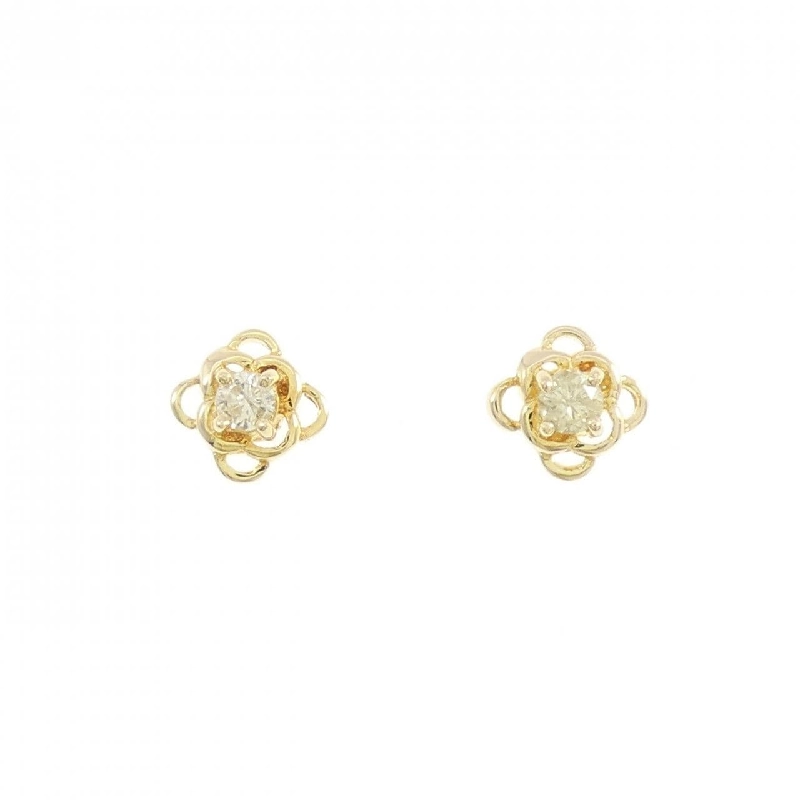 K18YG/750YG Bông tai kim cương - Hàng hiệu Authentic 868208