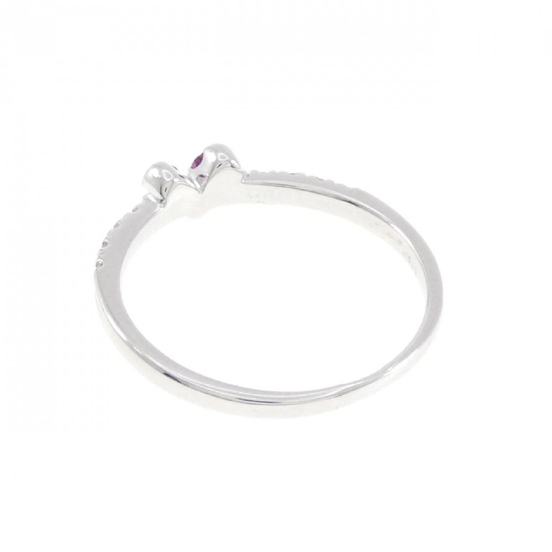 Nhẫn ruby hình trái tim K18WG 0.10CT 668942