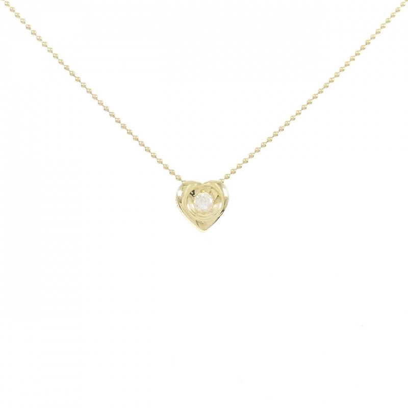 K18YG Dây chuyền kim cương hình trái tim 0.11CT - Hàng hiệu Chính hãng 863004