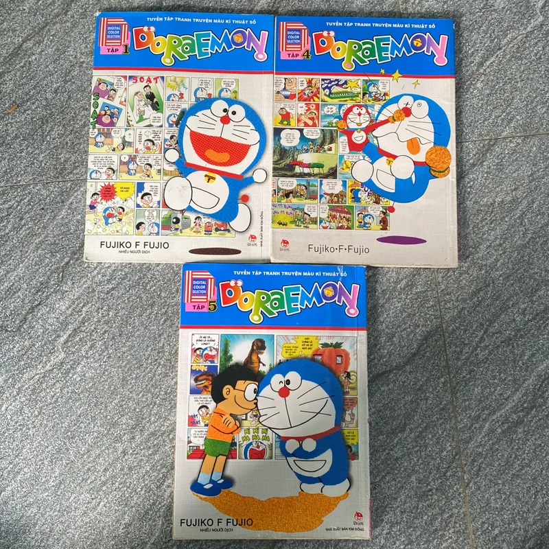 Combo 3 quyển Doraemon tuyển tập tranh truyện màu kĩ thuật số 703245