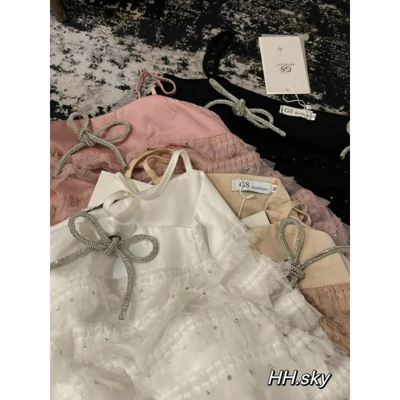 Váy nữ kiểu babydoll phối nơ, màu hồng, size M 1024471