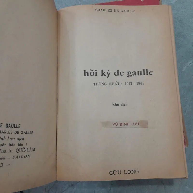 HỒI KÝ DE GAULLE - VŨ ĐÌNH LƯU DỊCH 1035227