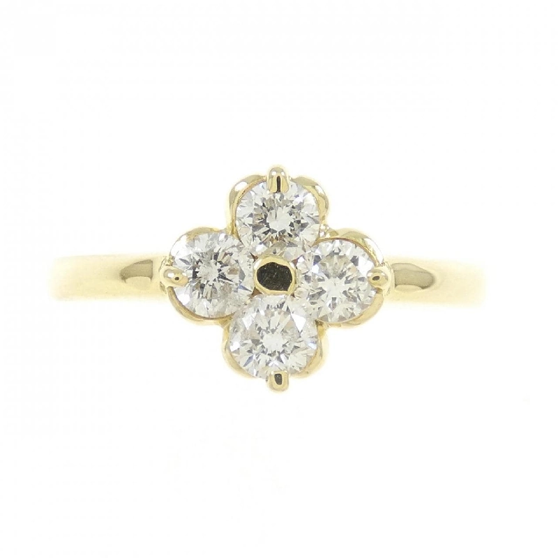Nhẫn kim cương K18YG hoa 0.50CT 672341
