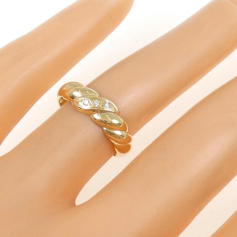 Nhẫn kim cương K18YG 0.02CT - Hàng hiệu Authentic 851990